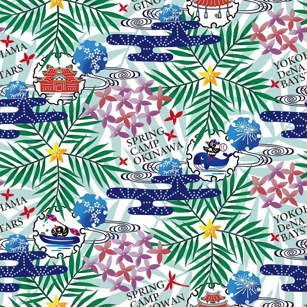 春季キャンプ2026 紅型デザイン